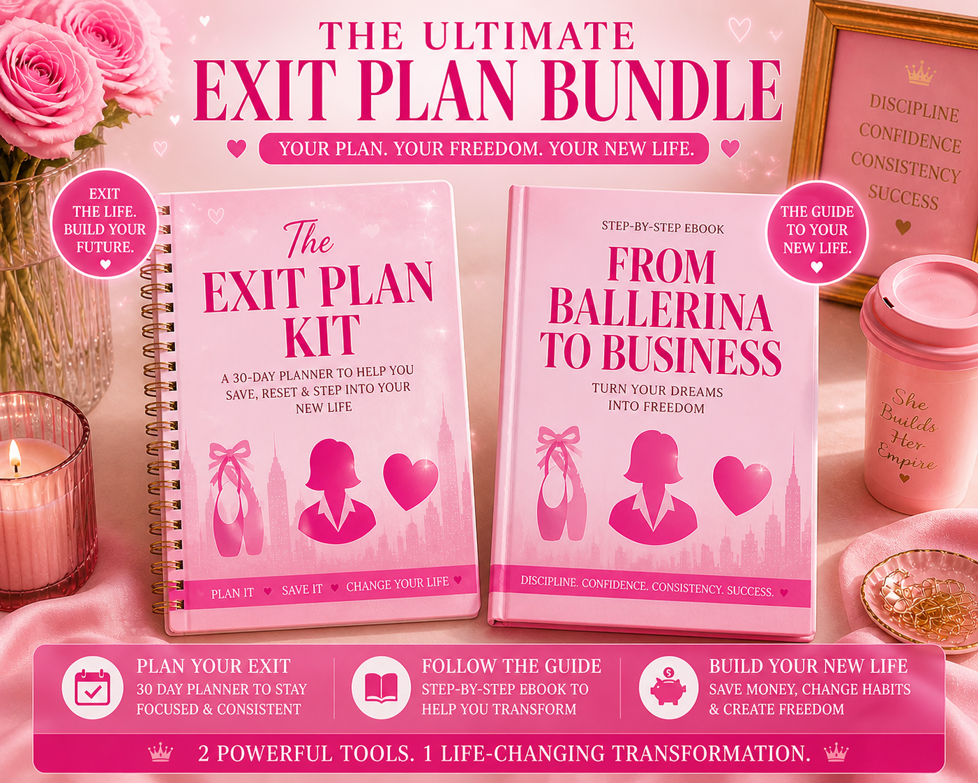 Ballerina To Business: The Exit Plan Bundle (E book & Exit Planner)